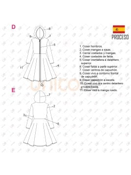 MOLDE ESCOLAR ABRIGO PLATO 2301