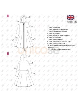 MOLDE ESCOLAR ABRIGO PLATO 2301