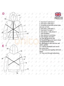 MOLDE CHAQUETA CORTES HOMBRE 2307