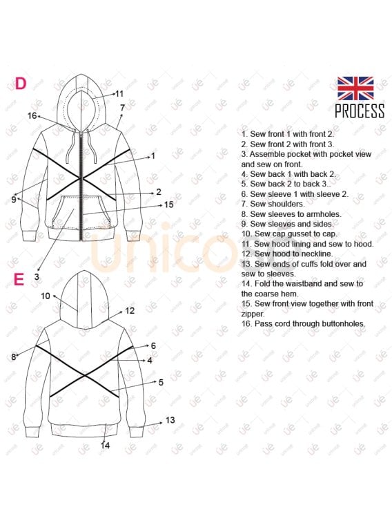 MOLDE CHAQUETA CORTES HOMBRE 2307