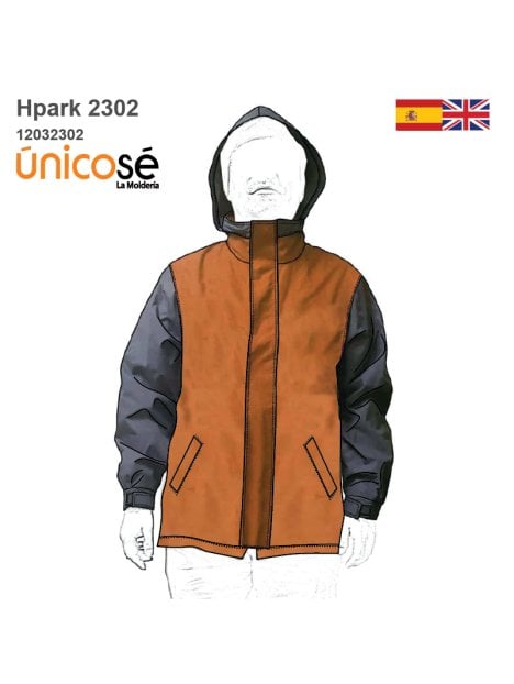 MOLDE PARKA BASICA HOMBRE 2302