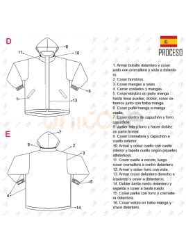 MOLDE PARKA BASICA HOMBRE 2302