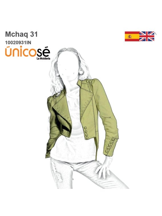 MOLDE CHAQUETA MILITAR NIÑA 0931IN