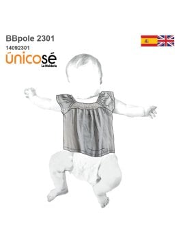 MOLDE POLERA BLUSA BEBE 2301
