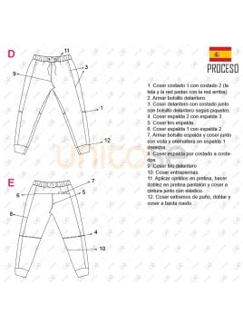 MOLDE DEPORTE PANTALON HOMBRE 2304IN