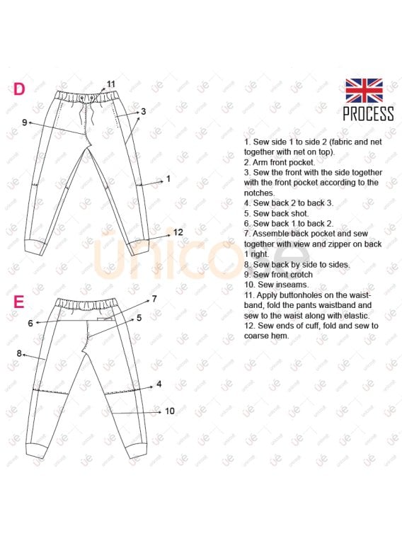 MOLDE DEPORTE PANTALON HOMBRE 2304IN