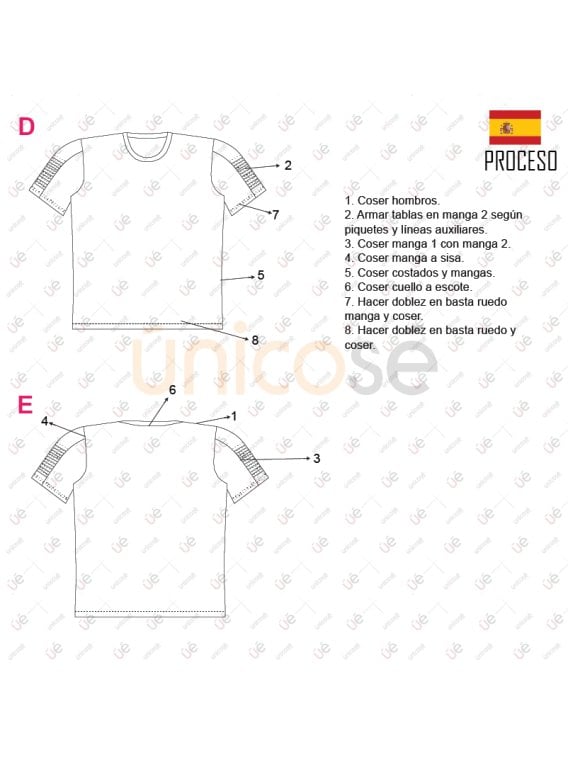 MOLDE POLERA CAMISETA HOMBRE 2301