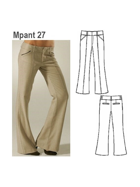 PANTALON PIERNA ANCHA MUJER 0927