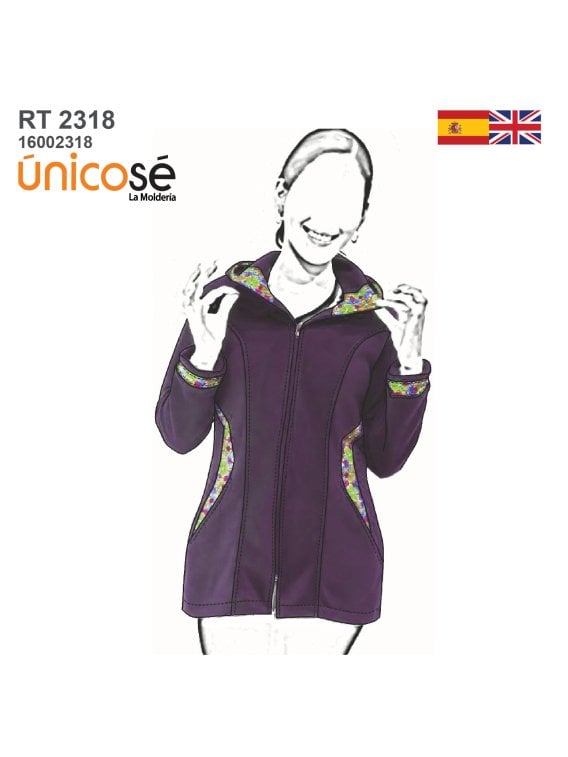 MOLDE CHAQUETA TRABAJO MUJER 2318