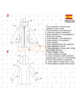 MOLDE CHAQUETA TRABAJO MUJER 2318