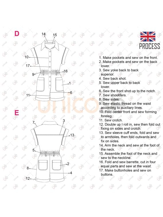 MOLDE ENTERITO CORTO MUJER 2302