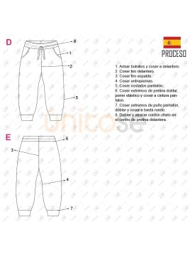 MOLDE PANTALON JOGGER BEBE 2301