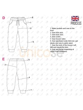 MOLDE PANTALON JOGGER BEBE 2301