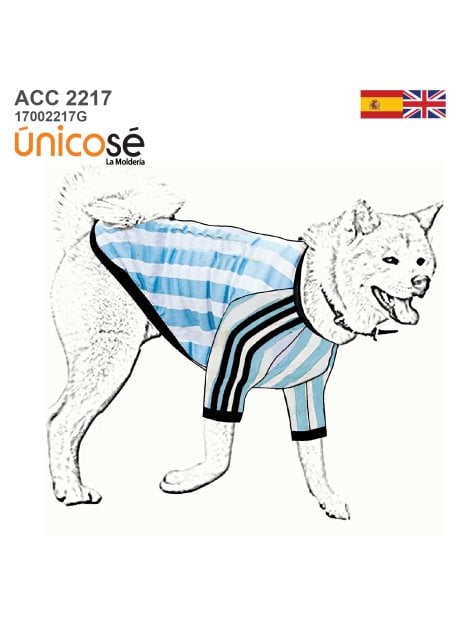 MOLDE CAMISETA FUTBOL PERRO ACC 2217G