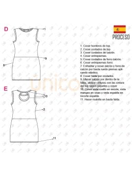 MOLDE TRAJE DE BAÑO 3 PIEZAS MUJER 2301