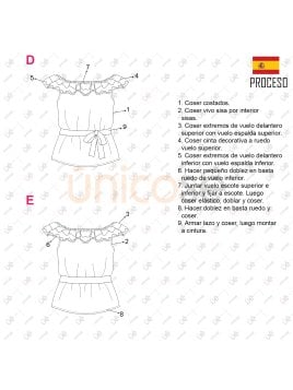 MOLDE BLUSA LLANERA RT 2320