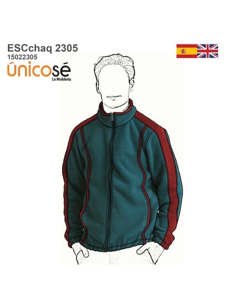 MOLDE CHAQUETA ESCOLAR CORTES 2305
