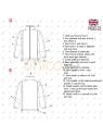 MOLDE CHAQUETA ESCOLAR CORTES 2305
