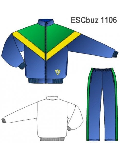 BUZO CORTE TRIANGULAR, CIERRE DELANTERO