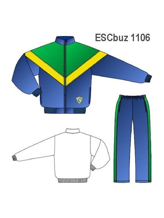 BUZO CORTE TRIANGULAR, CIERRE DELANTERO