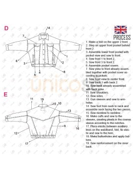 MOLDE CHAQUETA JEAN OVERSIZE HOMBRE 2308