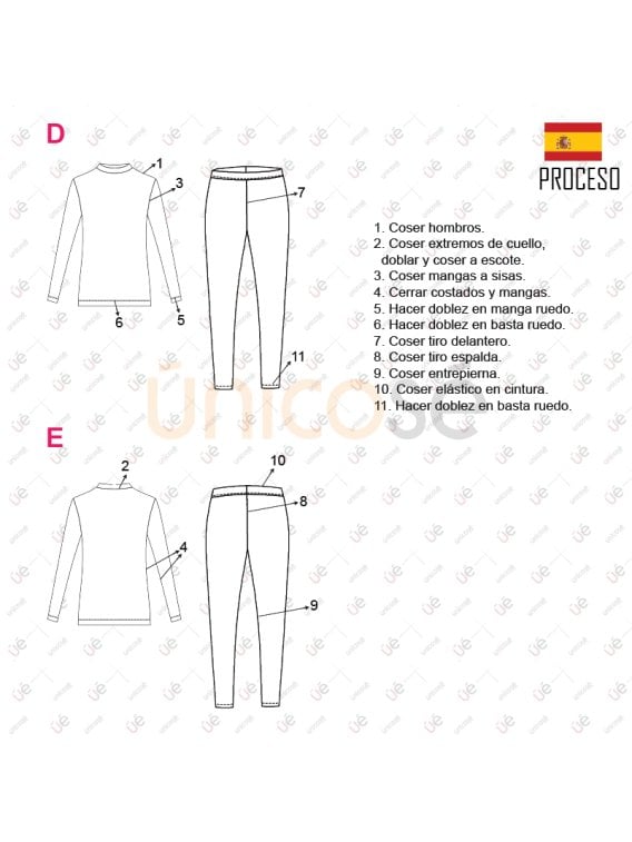 MOLDE DEPORTE CONJUNTO INFANTIL 2209IN