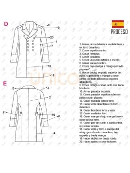 MOLDE ABRIGO TIPO MILITAR RT 2238
