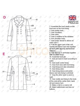 MOLDE ABRIGO TIPO MILITAR RT 2238