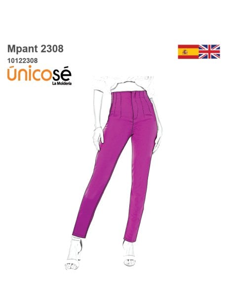 MOLDE PANTALON TORERO MUJER 2308