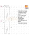 MOLDE PANTALON TORERO MUJER 2308