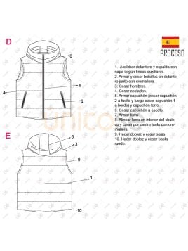 MOLDE PARKA CHALECO HOMBRE 2303