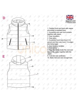 MOLDE PARKA CHALECO HOMBRE 2303