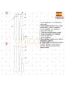 MOLDE PANTALON CORTE VERTICAL MUJER 2310