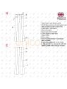 MOLDE PANTALON CORTE VERTICAL MUJER 2310