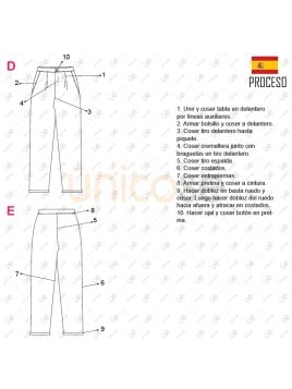 MOLDE PANTALON TORERO MUJER 2309