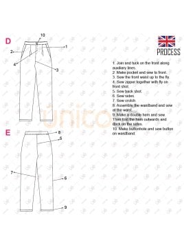 MOLDE PANTALON TORERO MUJER 2309