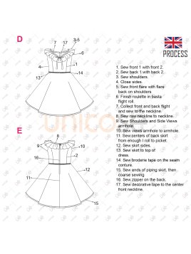 MOLDE VESTIDO HUASA PLATO RT 2333