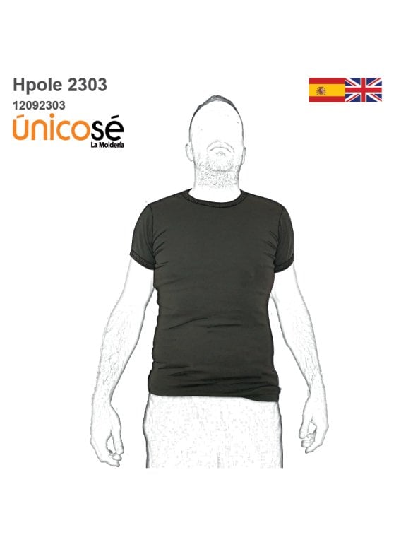 MOLDE POLERA SLIM BASICA HOMBRE 2303