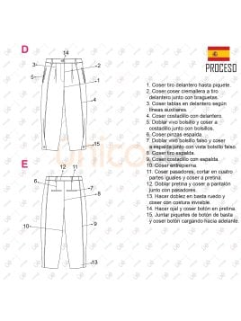 MOLDE PANTALON CARROT MUJER 2311