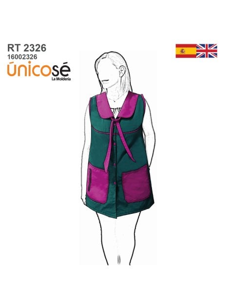 MOLDE DELANTAL PROFESORA RT 2326