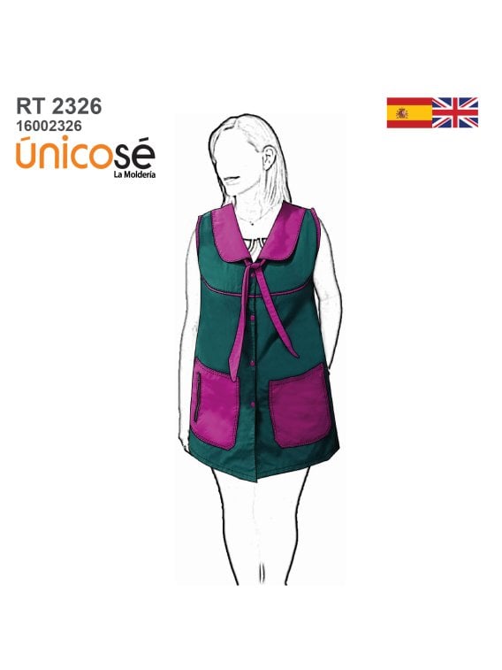 MOLDE DELANTAL PROFESORA RT 2326