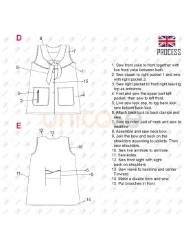 MOLDE DELANTAL PROFESORA RT 2326