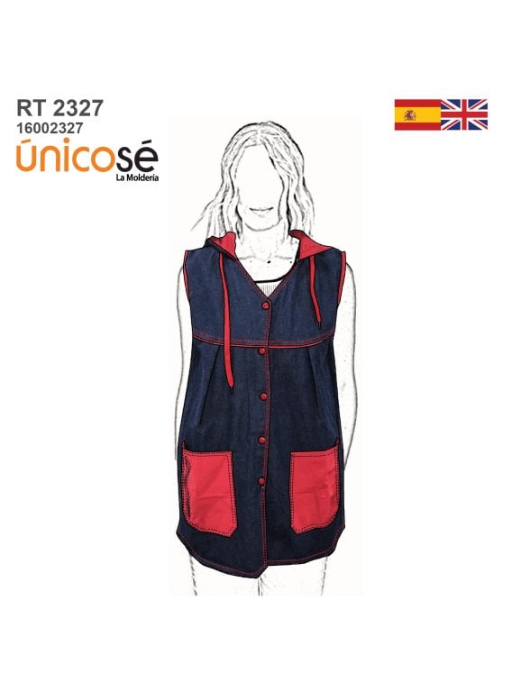 MOLDE DELANTAL PROFESORA RT 2327