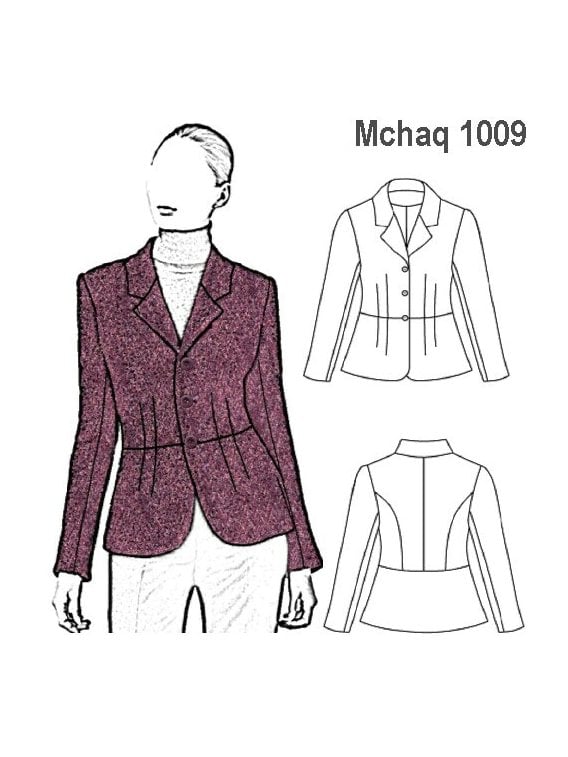 CHAQUETA CORTE CINTURA, CON FORRO INTERI