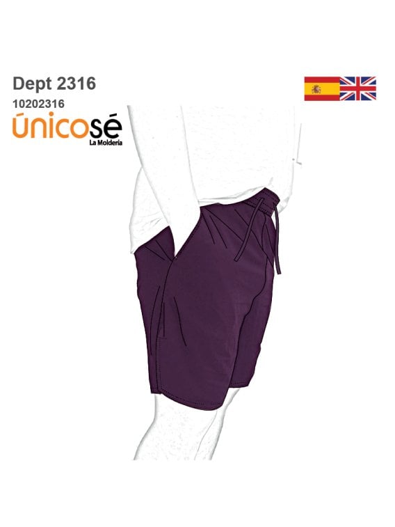 MOLDE DEPORTE SHORT BASICO 2316
