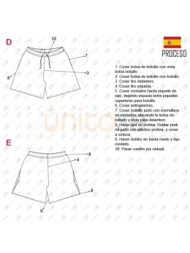 MOLDE DEPORTE SHORT BASICO 2316