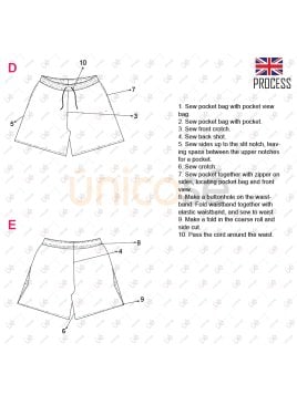 MOLDE DEPORTE SHORT BASICO 2316