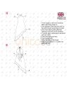 MOLDE VESTIDO ASIMETRICO MUJER 2305