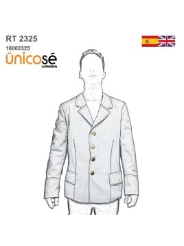 MOLDE CHAQUETA TIPO MILITAR RT 2325