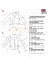 MOLDE CHAQUETA TIPO MILITAR RT 2325
